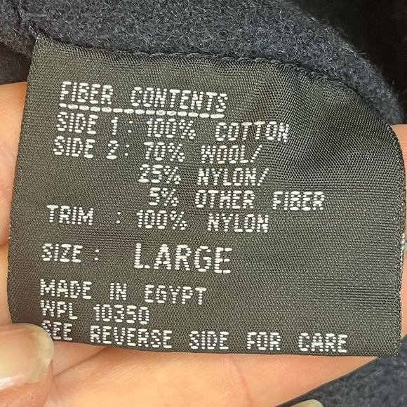 Vintage Southwestern Aztec Pattern Reverible Mens Hooded Wool Coat Jacket Large - Picture 15 of 16